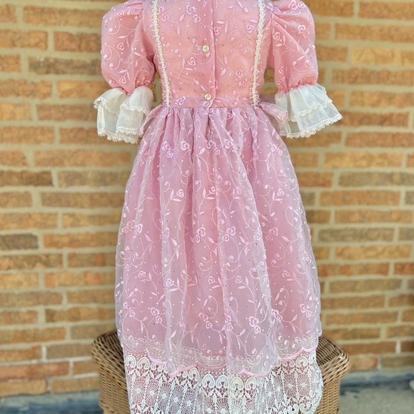 Princess Pink Poofy Dress, Marie Antoinette, Hamilton, Sz 4, Fancy Historical - Picture 5 of 13